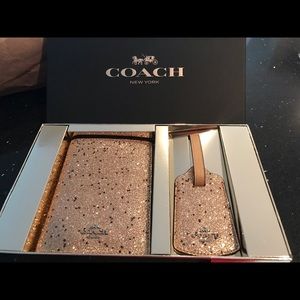 Coach Boxed Travel Set. New, never used.